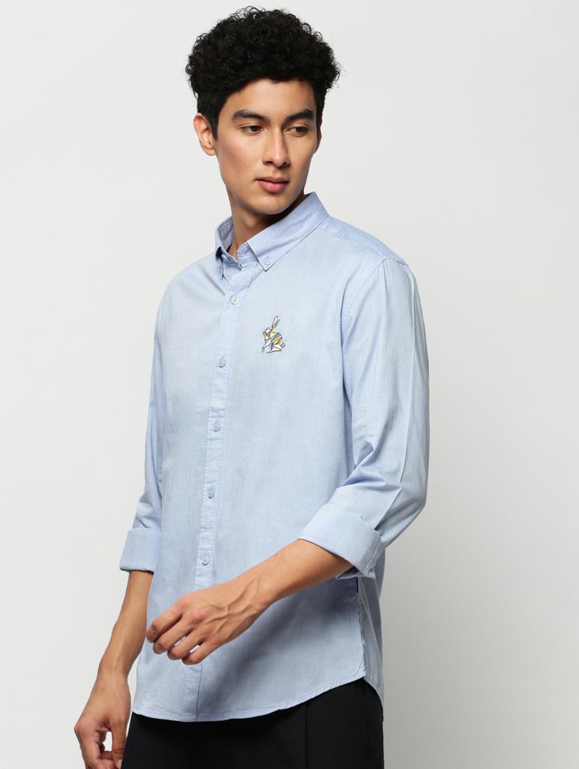 mens solid casual shirt - 20325536 - Standard Image - 1