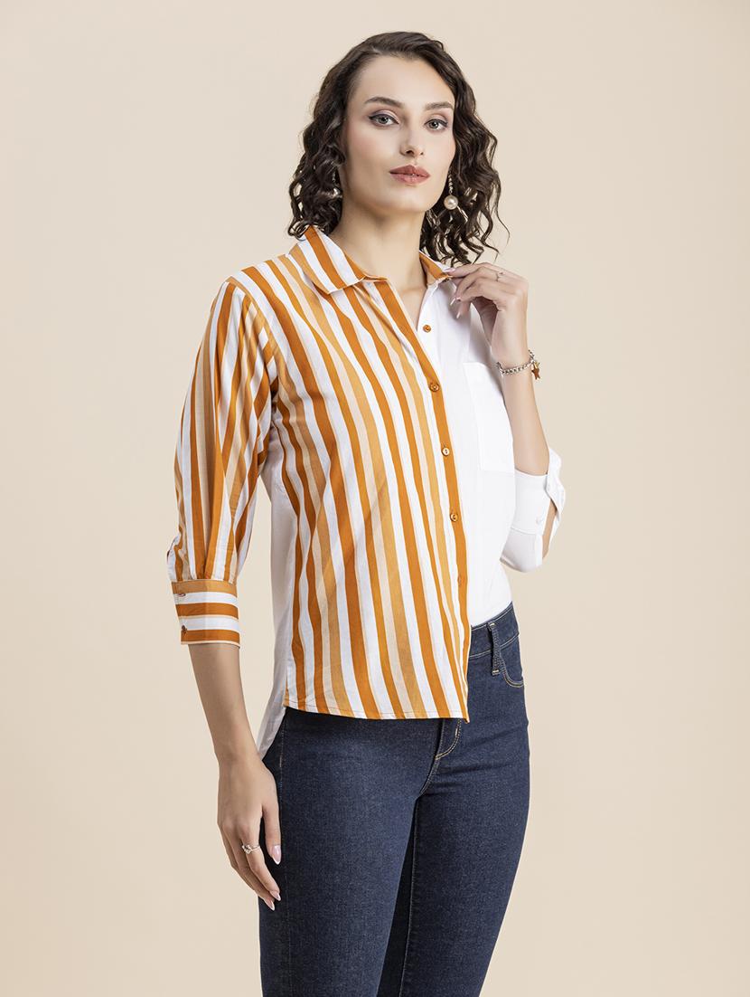 white stripes regular shirt - 20325777 - Standard Image - 1