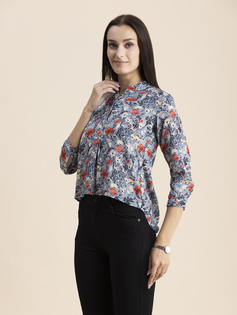 purist blue floral high low top - 20325816 -  Standard Image - 1