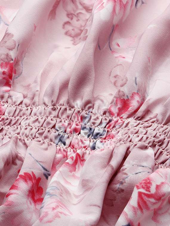 pink floral peplum plus top - 20325885 -  Standard Image - 6