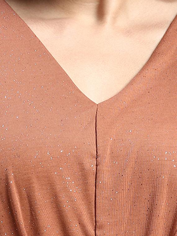 copper printed plus size top - 20325888 - Standard Image - 4