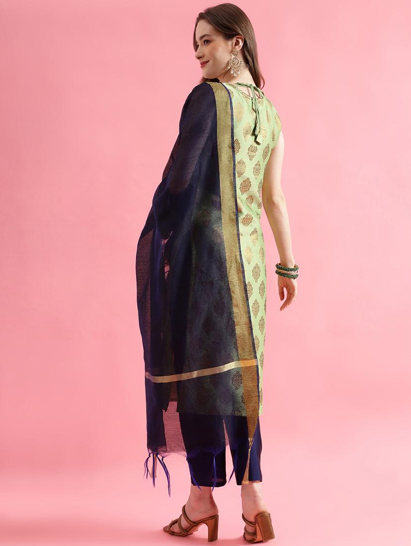 lime colored kurta pant set - 20329912 -  Standard Image - 1