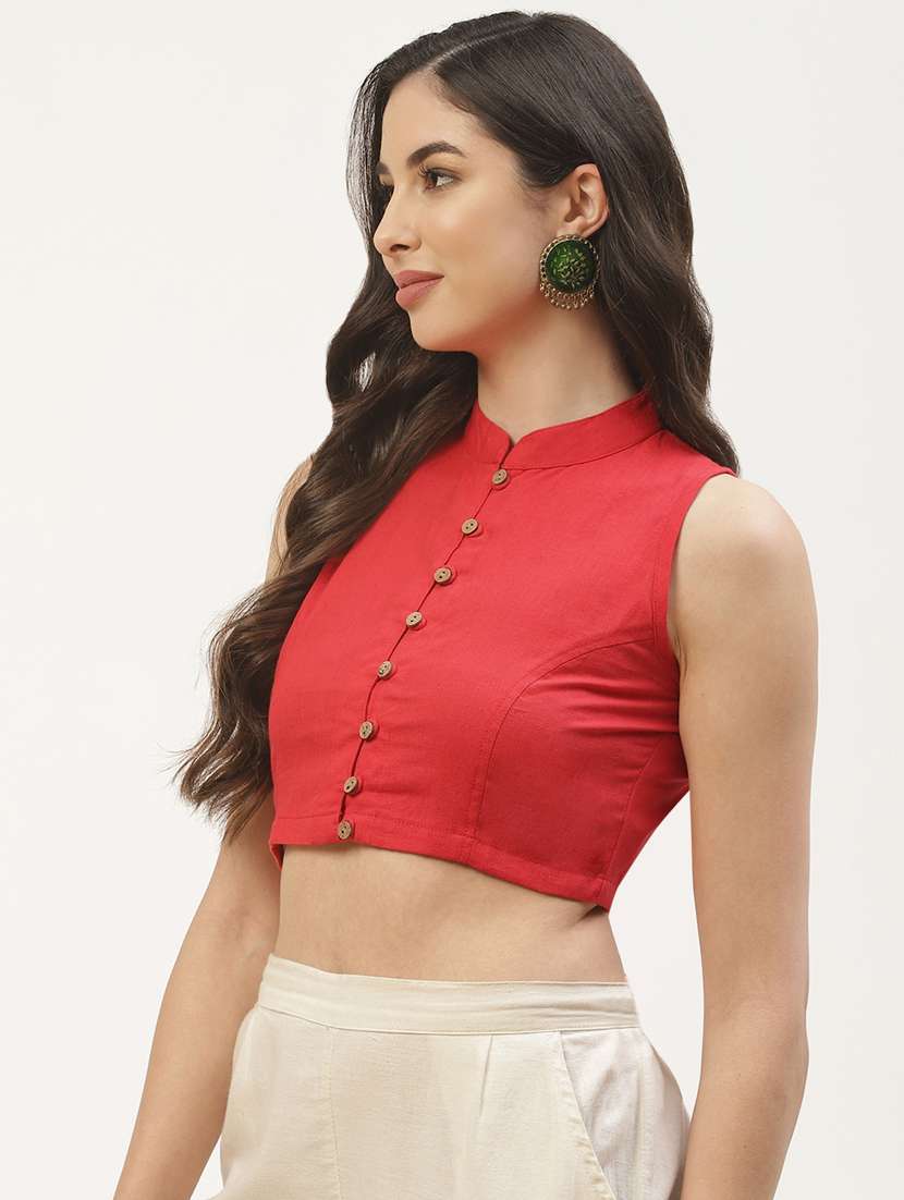 pack of 2 solid front open sleeveless blouse - 20330091 - Standard Image - 4