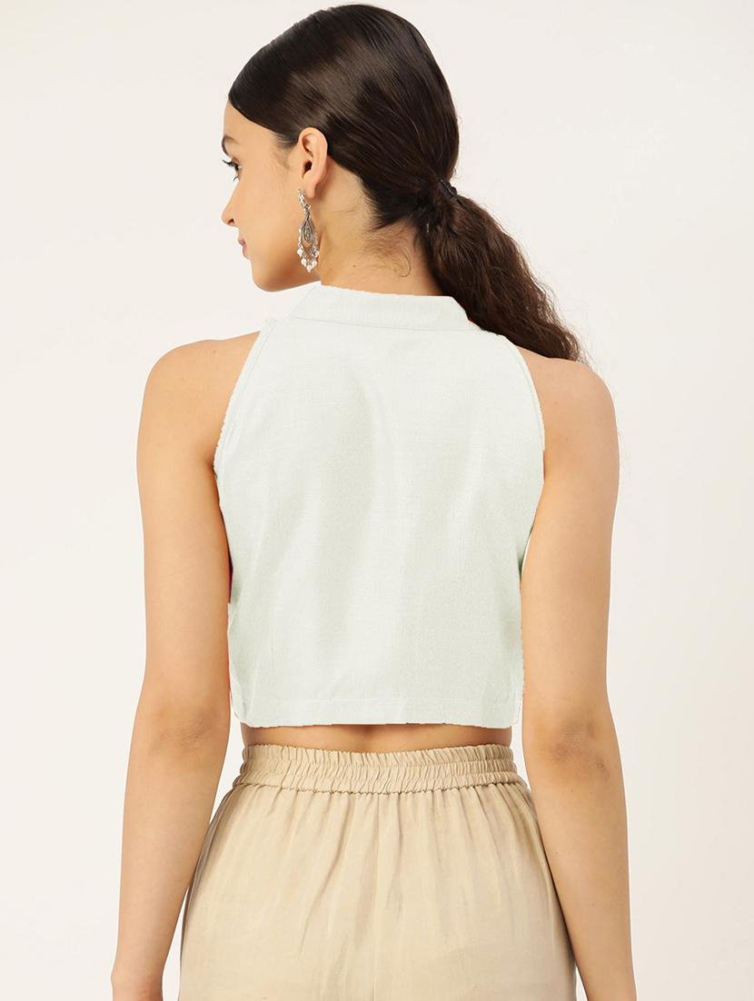 women pack of 2 solid blouses - 20330181 - Standard Image - 6