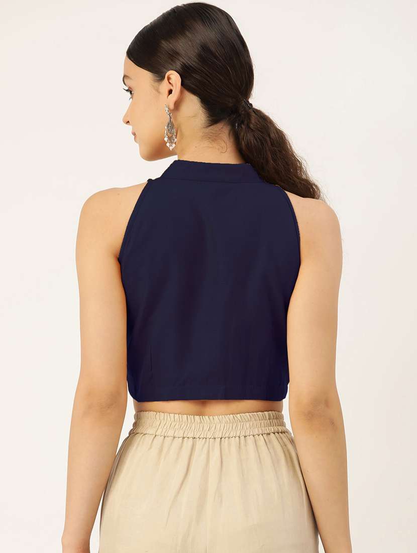 women pack of 2 solid blouses - 20330185 -  Standard Image - 6