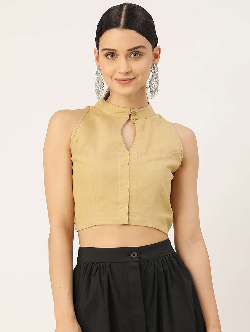 women pack of 2 solid blouses - 20330207 - Standard Image - 1