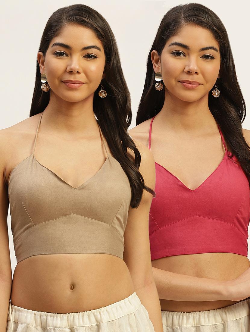 women pack of 2 solid backless blouses - 20330571 - Zoom Image - 0