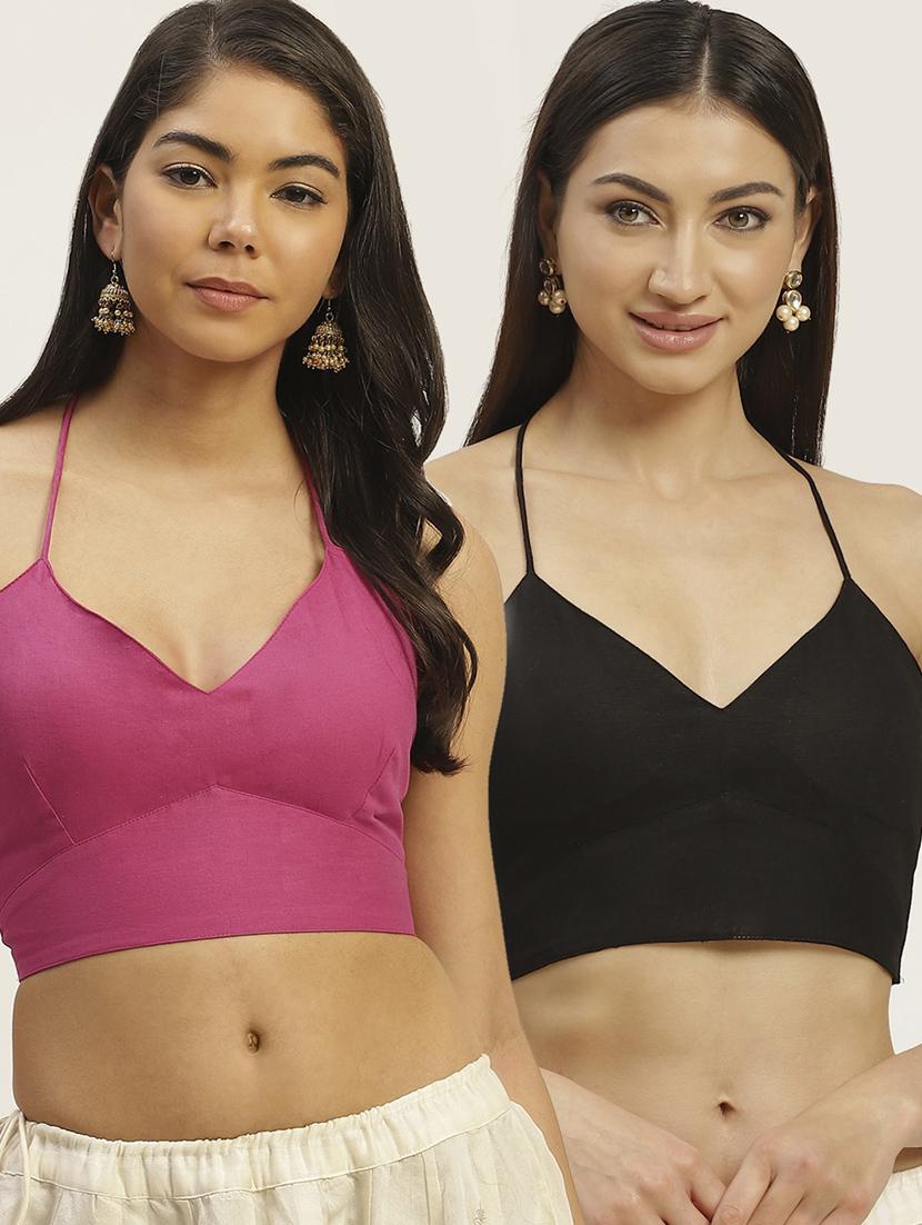pack of 2 solid backless blouse - 20330575 - Zoom Image - 0
