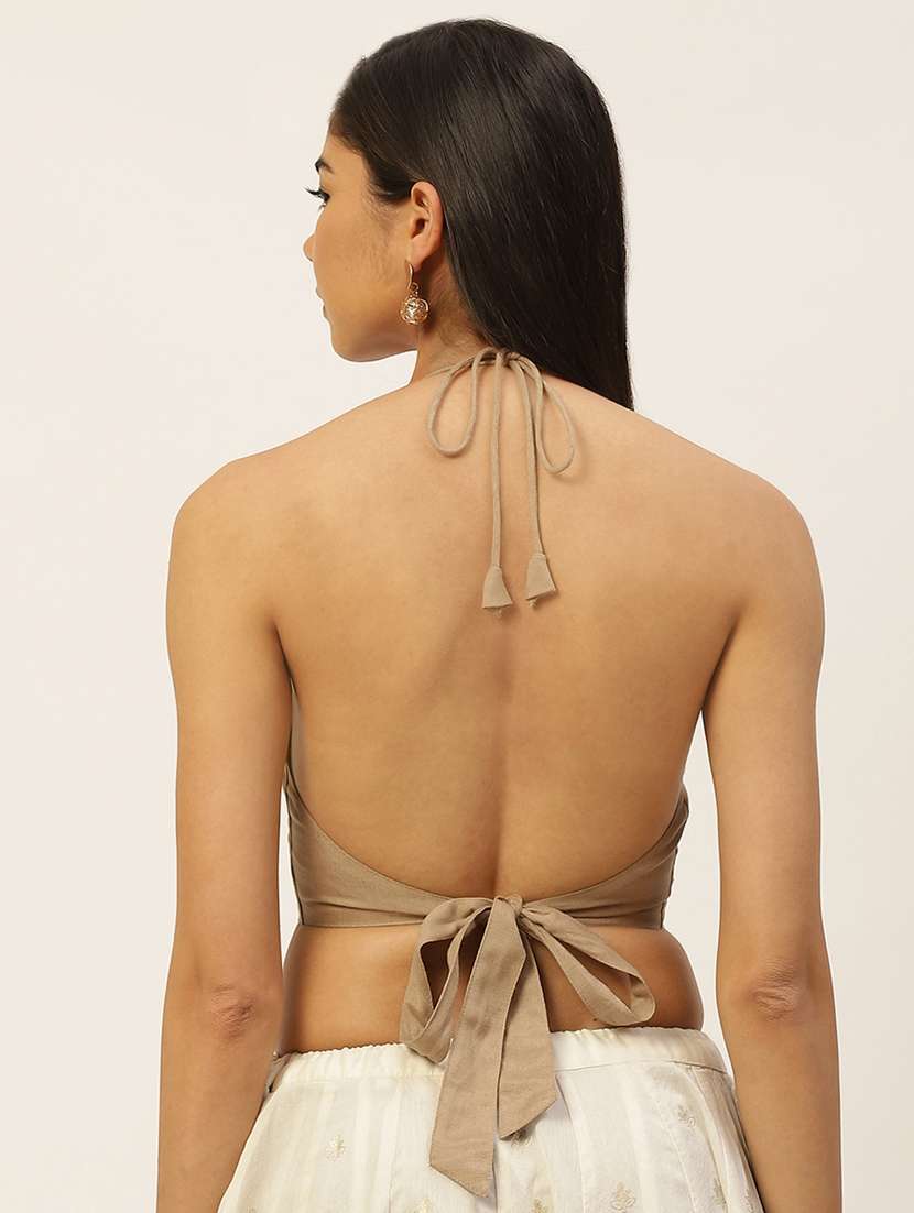 pack of 2 solid backless blouse - 20330576 -  Standard Image - 4