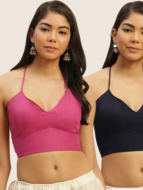 women multi color pack of 2 stitched blouse - 20330581 - Standard Image - 0