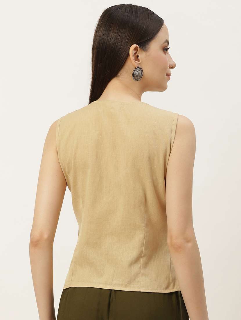 pack of 2 solid front open blouse - 20330598 -  Standard Image - 4