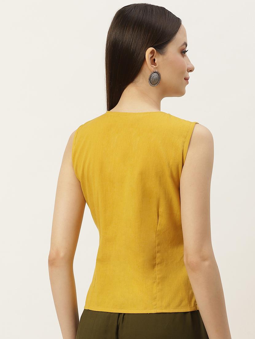 pack of 2 solid front open blouse - 20330600 - Standard Image - 4