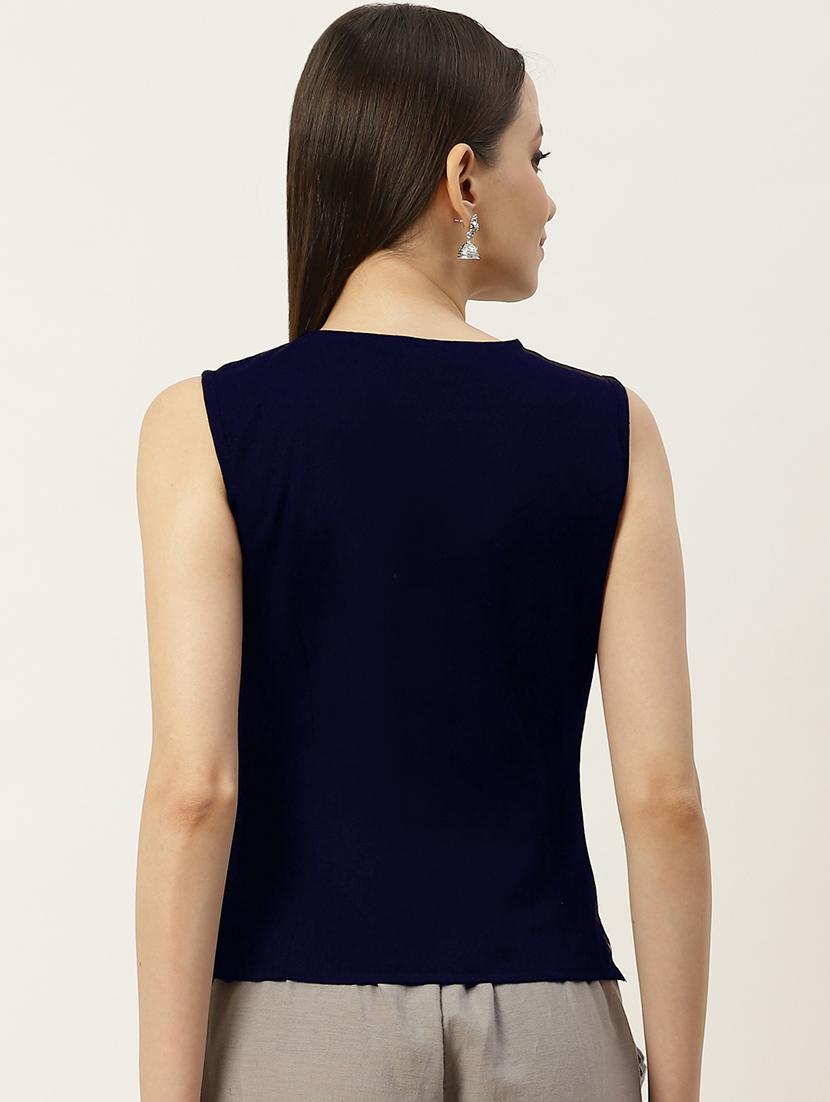 pack of 2 front closing sleeveless blouse - 20330626 - Standard Image - 4