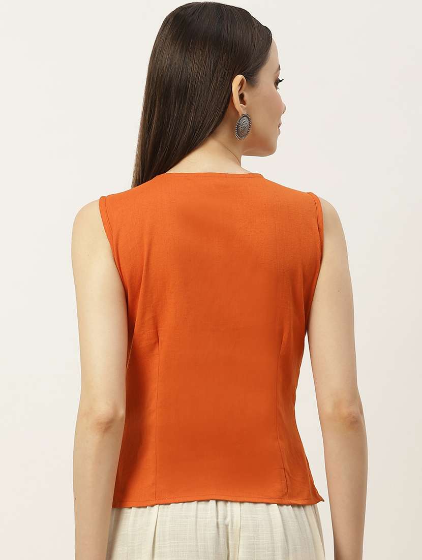 pack of 2 front closing sleeveless blouse - 20330630 - Standard Image - 4