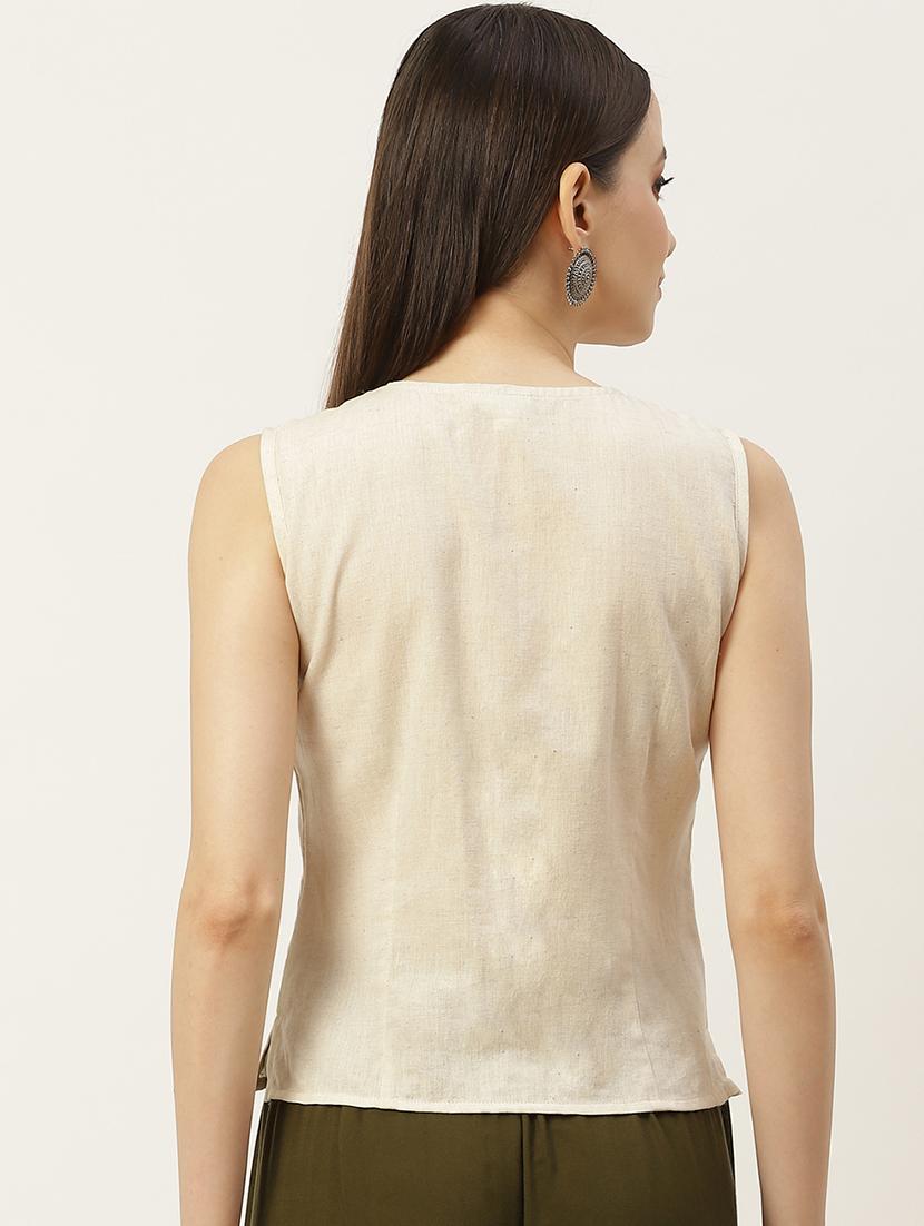 pack of 2 front closing sleeveless blouse - 20330637 - Standard Image - 4