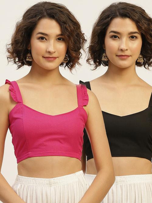 pack of 2 multi colored stitched blouse - 20330652 - Standard Image - 0