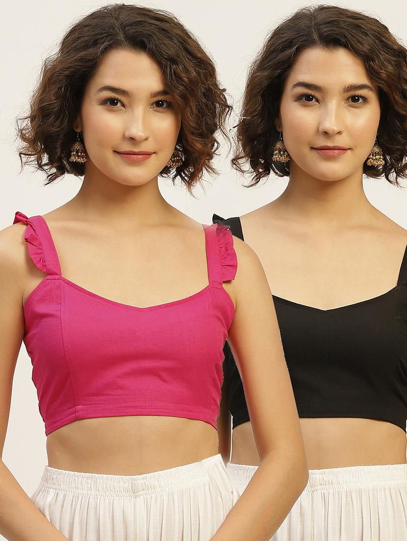 pack of 2 multi colored stitched blouse - 20330652 - Zoom Image - 0