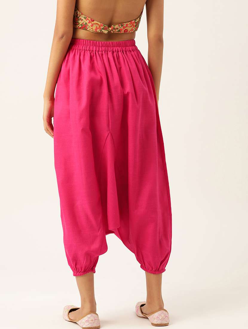 women multi colored cotton harem pant trouser - 20331381 -  Standard Image - 1