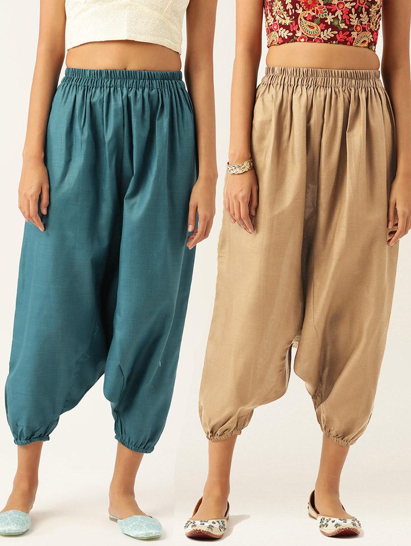 women multi colored cotton harem pant trouser - 20331391 -  Zoom Image - 0