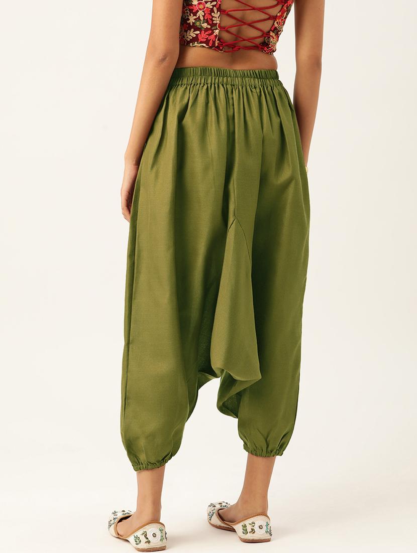 combo of 2 multi colored cotton harem pant trouser - 20331431 -  Standard Image - 1