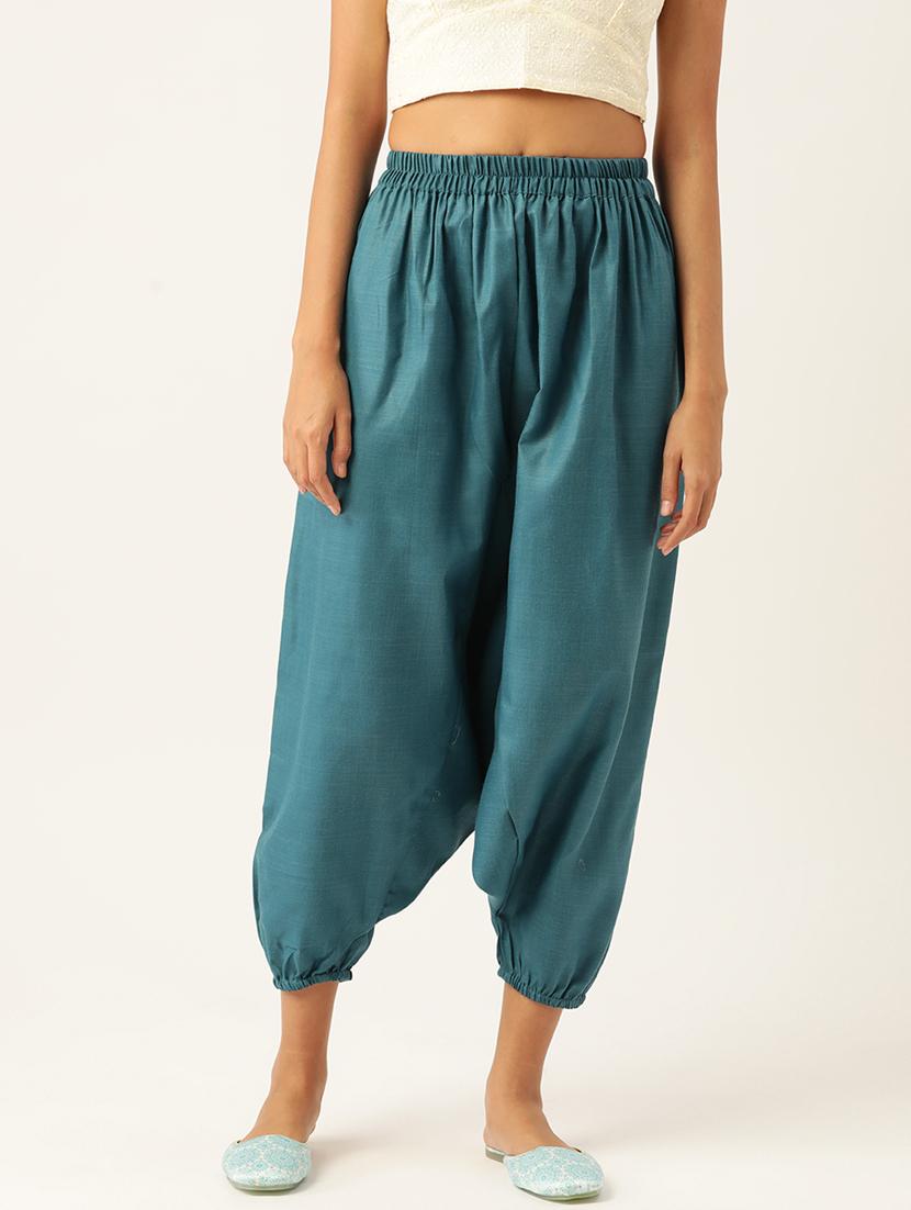 combo of 2 multi colored cotton harem trousers - 20331436 - Standard Image - 1