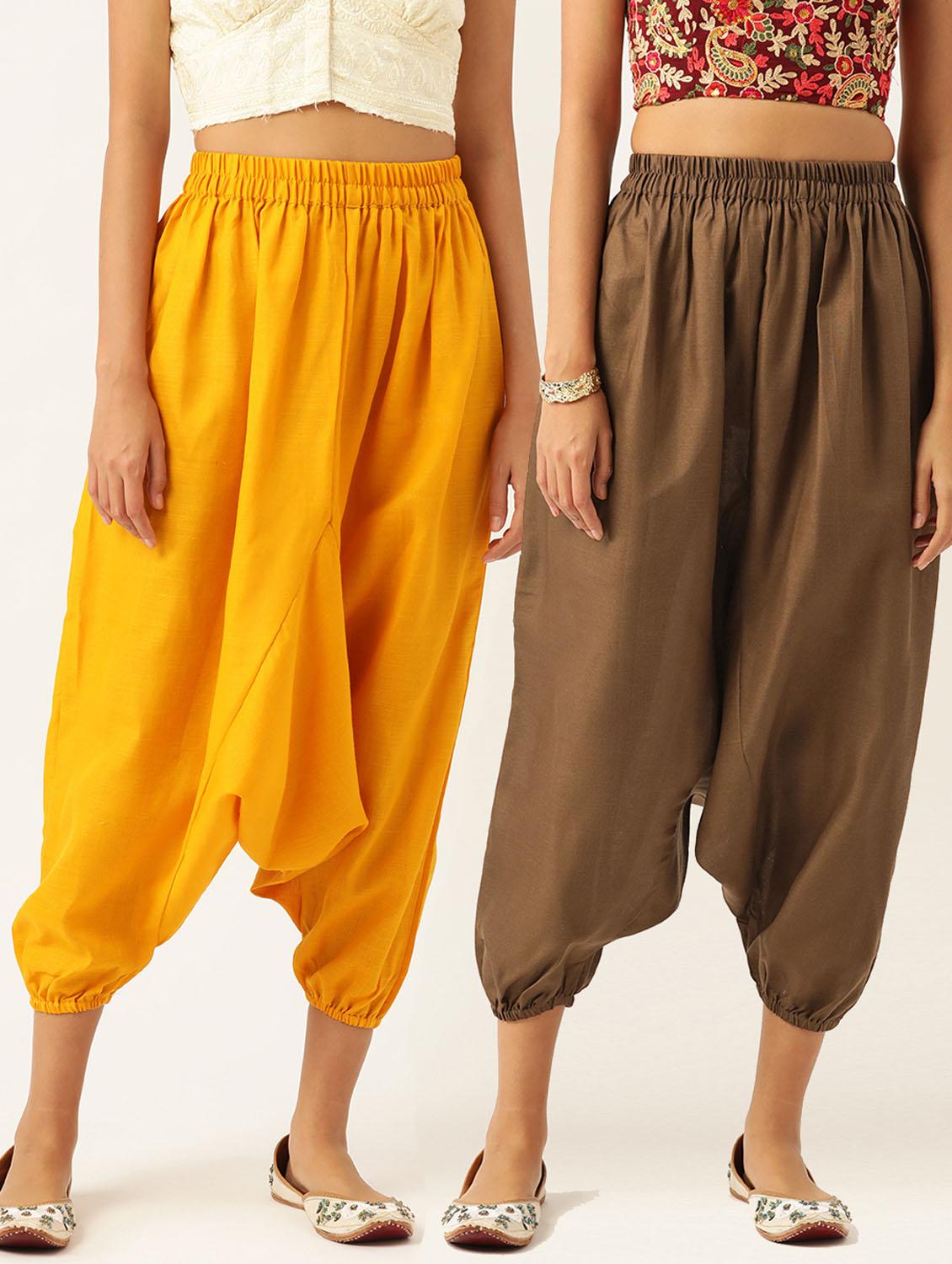 combo of 2 multi color cotton harem trouser - 20331445 -  Zoom Image - 0