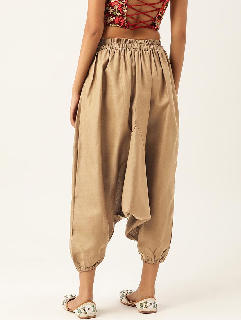 combo of 2 multi color cotton harem trousers - 20331469 - Standard Image - 1