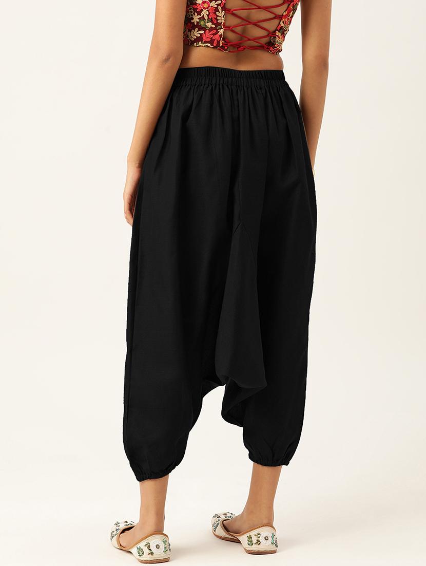 combo of 2 multi color cotton harem trousers - 20331471 - Standard Image - 1