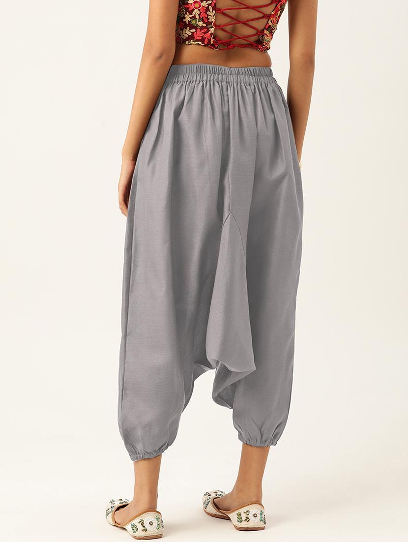 combo of 2 multi color cotton harem trousers - 20331473 -  Standard Image - 1