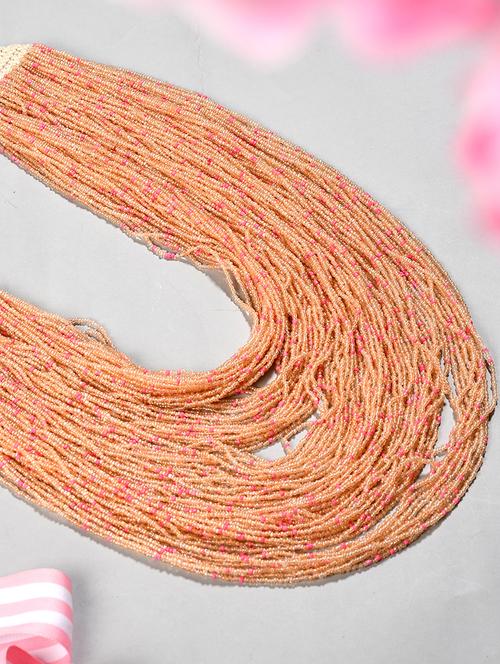 pink metal long necklace - 20331691 - Standard Image - 0