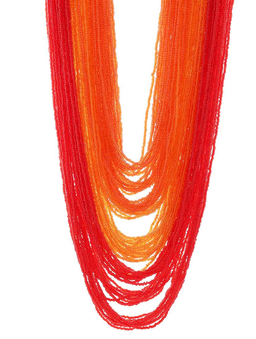 orange metal long necklace - 20331692 - Zoom Image - 0