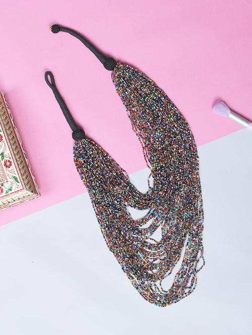 women long beaded handcrafted necklace - 20331694 - Standard Image - 0