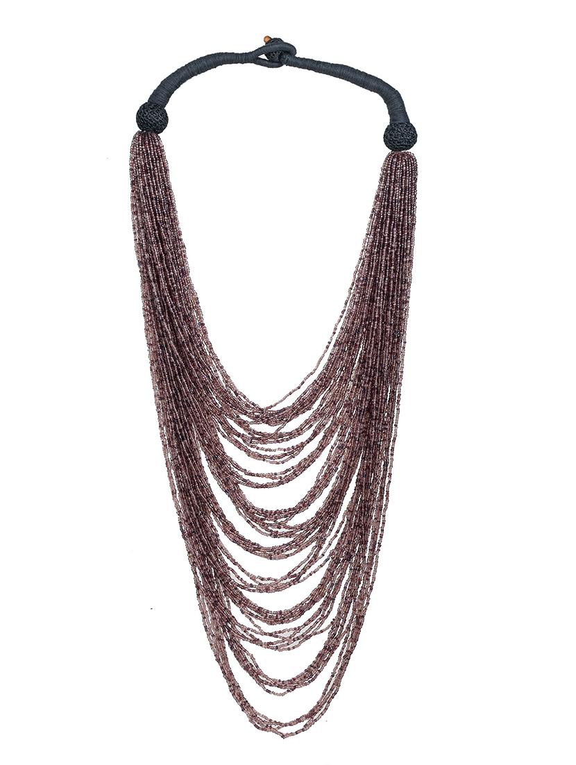women long beaded handcrafted necklace - 20331695 -  Standard Image - 1
