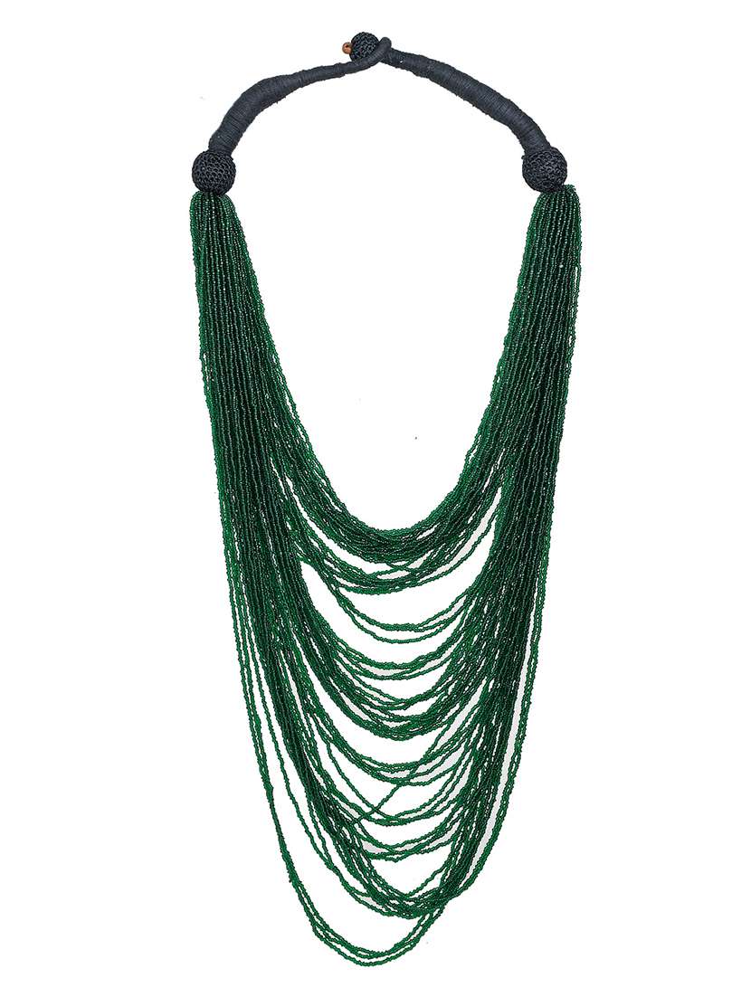women long beaded handcrafted necklace - 20331696 -  Standard Image - 1
