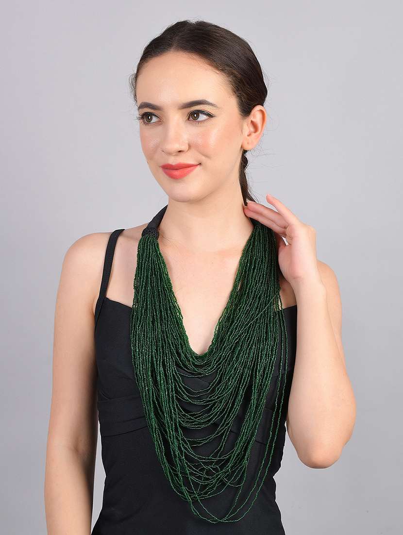 women long beaded handcrafted necklace - 20331696 -  Standard Image - 4