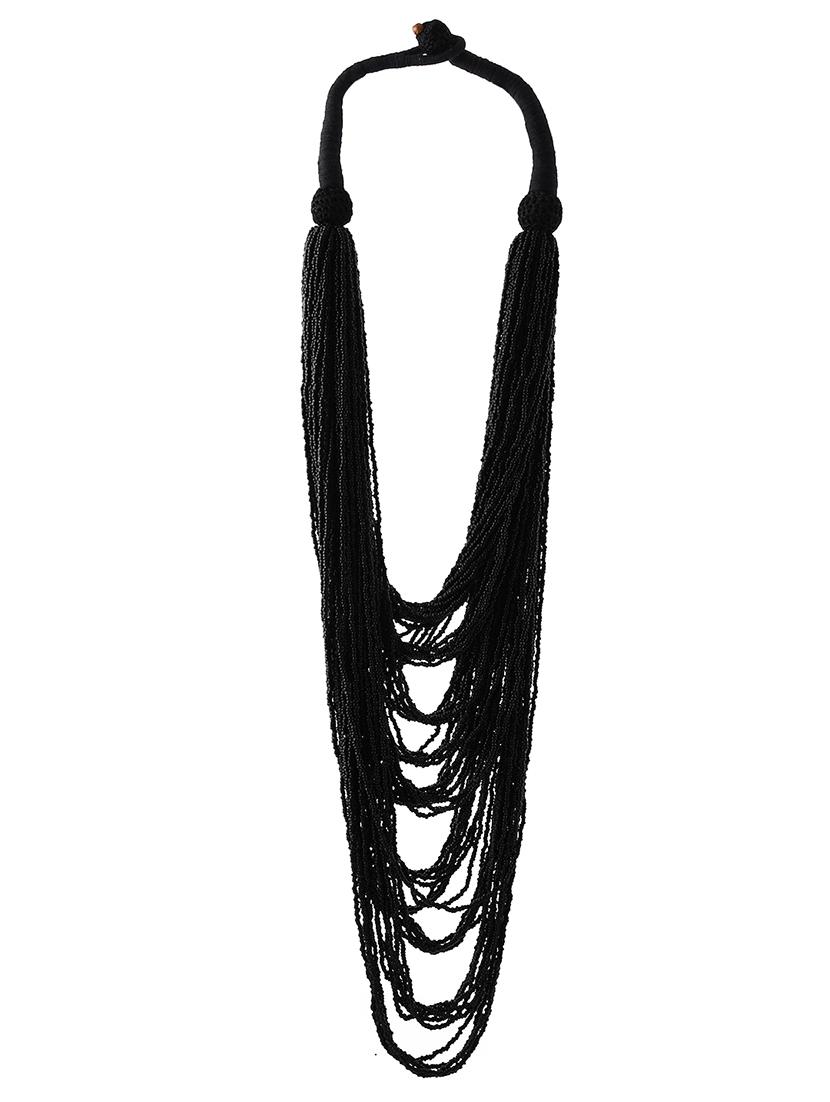 women long beaded handcrafted necklace - 20331697 - Standard Image - 1