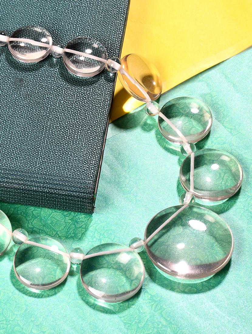 white metal statement necklace - 20331730 - Zoom Image - 0