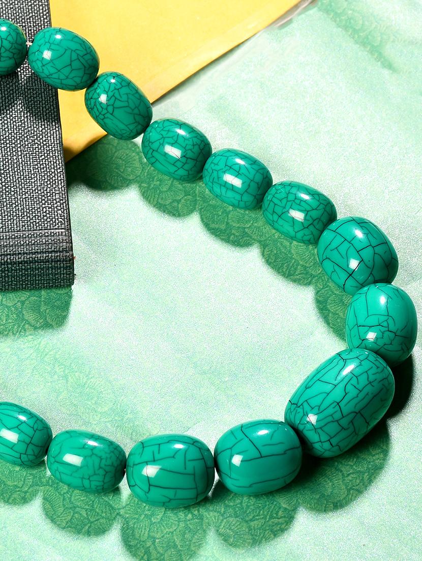 green metal statement necklace - 20331735 - Zoom Image - 0