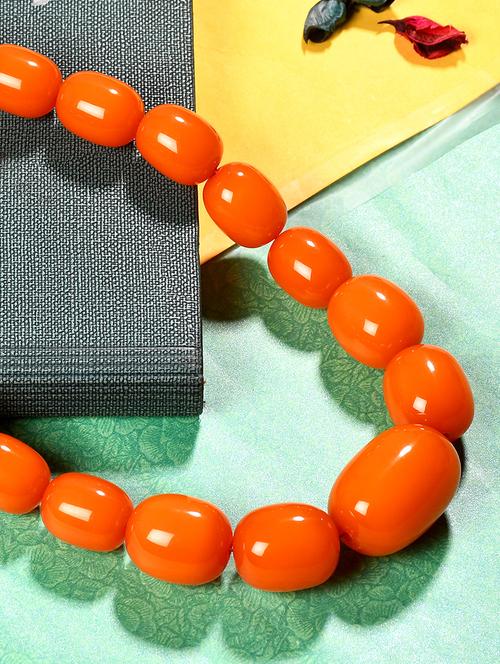 orange metal statement necklace - 20331738 - Standard Image - 0