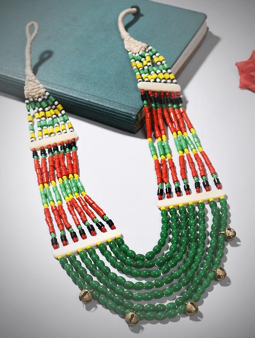 multi colored metal long necklace - 20331752 - Standard Image - 0