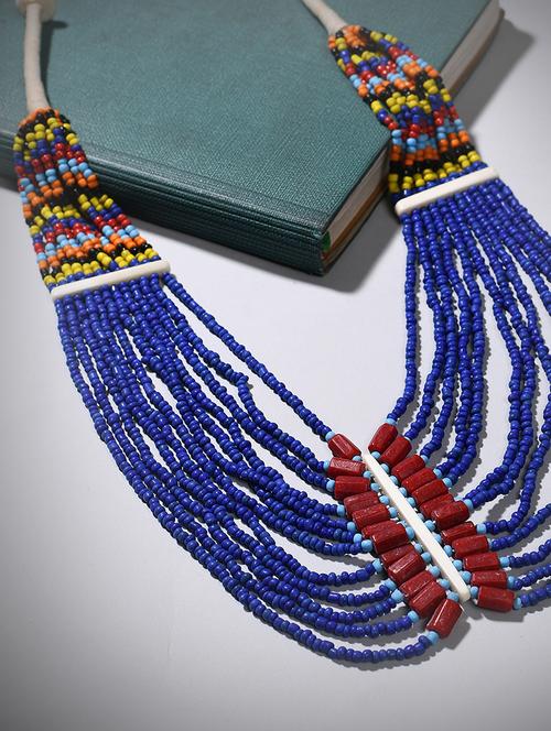 multi colored metal long necklace - 20331757 -  Standard Image - 0