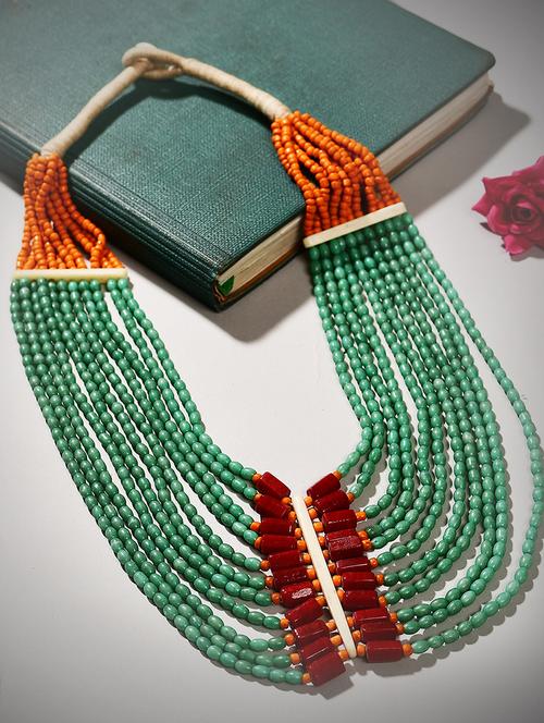 multi colored metal long necklace - 20331760 - Standard Image - 0