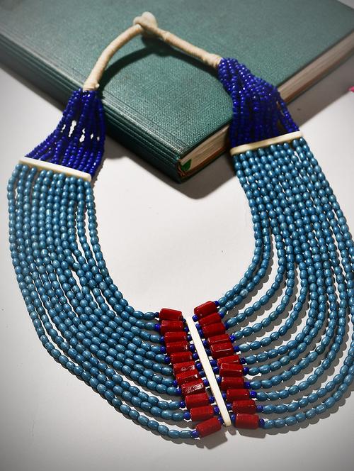 multi colored metal long necklace - 20331761 - Standard Image - 0