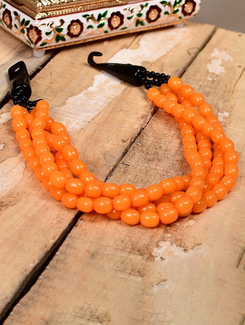 orange metal statement necklace - 20331770 - Zoom Image - 0