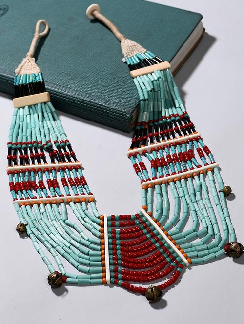 multi colored metal long necklace - 20331780 - Standard Image - 0