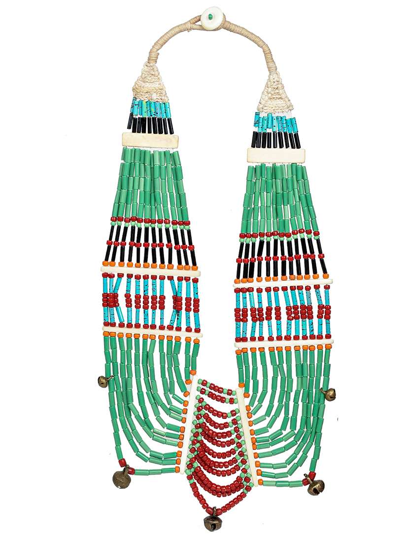 multi colored metal long necklace - 20331781 -  Standard Image - 1