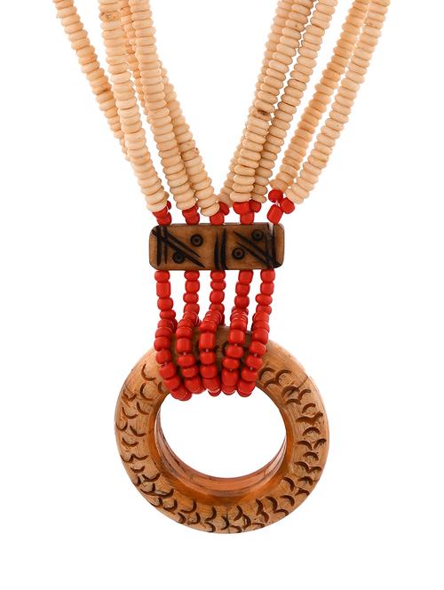multi colored metal statement necklace - 20331789 - Standard Image - 0