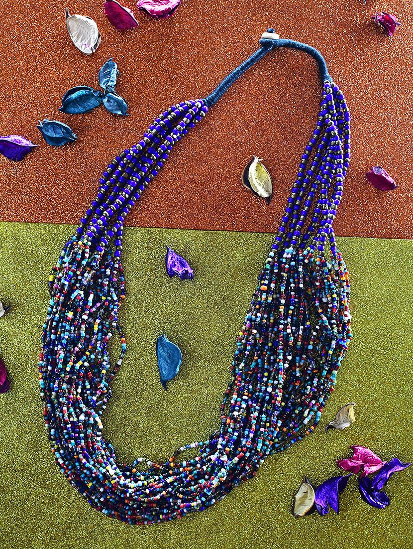 multi colored metal statement necklace - 20331794 - Zoom Image - 0