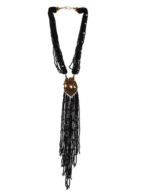 black metal long necklace - 20331799 -  Standard Image - 0