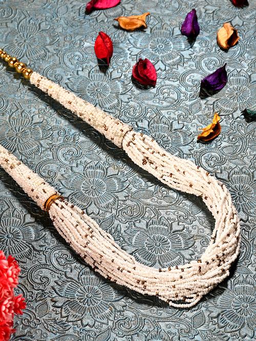 white metal statement necklace - 20331824 -  Standard Image - 0